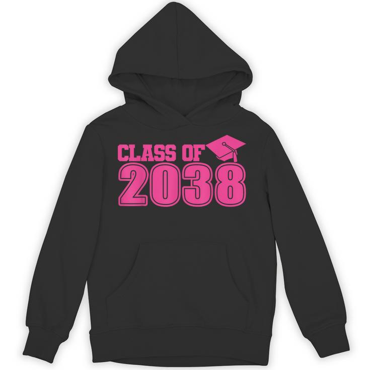 Class Of 2038 Pink Girls Growing Up School Memory Graduation Unisex Hoodie