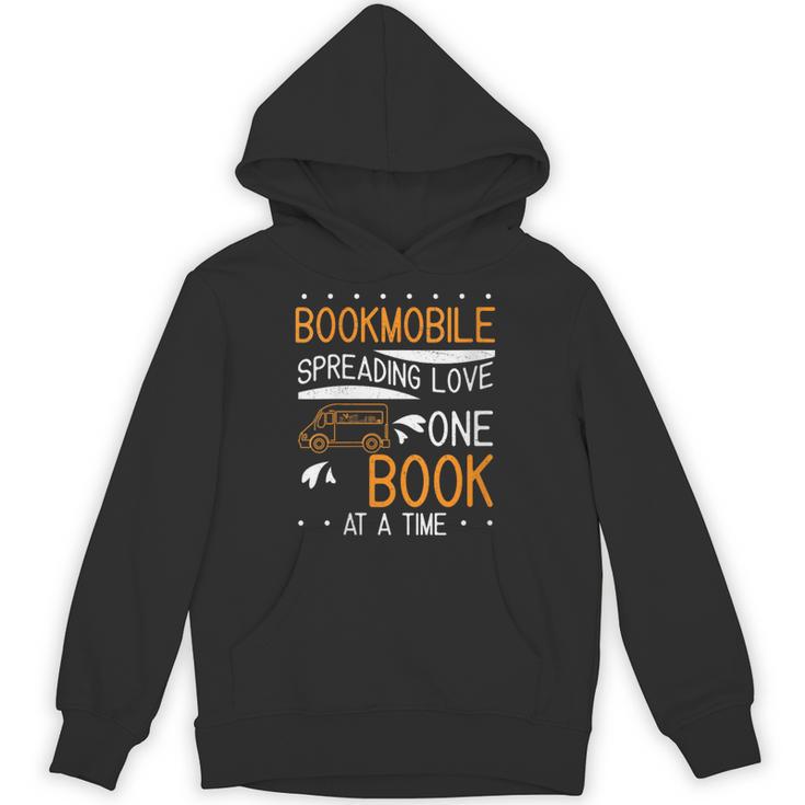 Cool Bookmobile Librarian Spreading Love One Book At A Time Unisex Hoodie