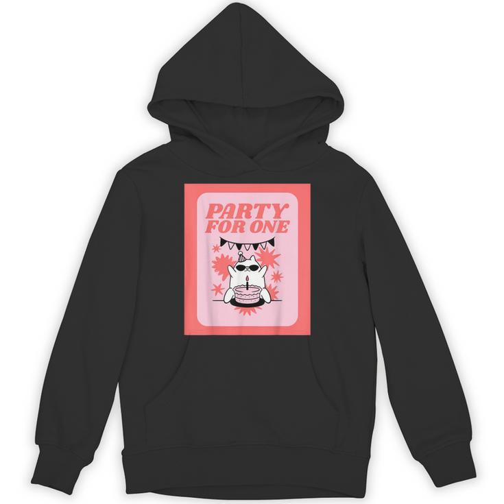 Cool Fun Cute Party Introvert Cat Character Unisex Hoodie