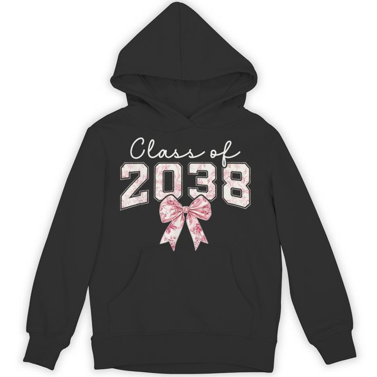 Coquette Bow Preppy Class Of 2038 Girly Girl 2038 Graduation Unisex Hoodie