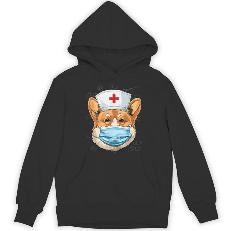 Corgi Dog Nurse RN Nursing School Graduation Unisex Hoodie