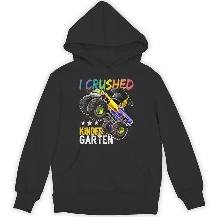 I Crushed Kindergarten Monster Truck Graduation Boys Small Unisex Hoodie