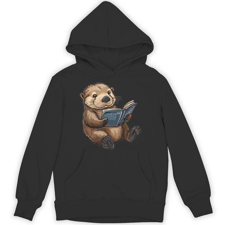 Cute Book Sea Otter Unisex Hoodie