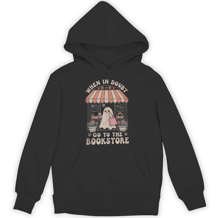Cute Bookstore Ghost Retro Women Book Lovers Unisex Hoodie