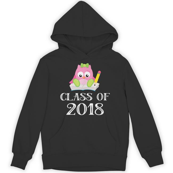 Cute Pink School Owl Class Of 2018 Graduation Unisex Hoodie