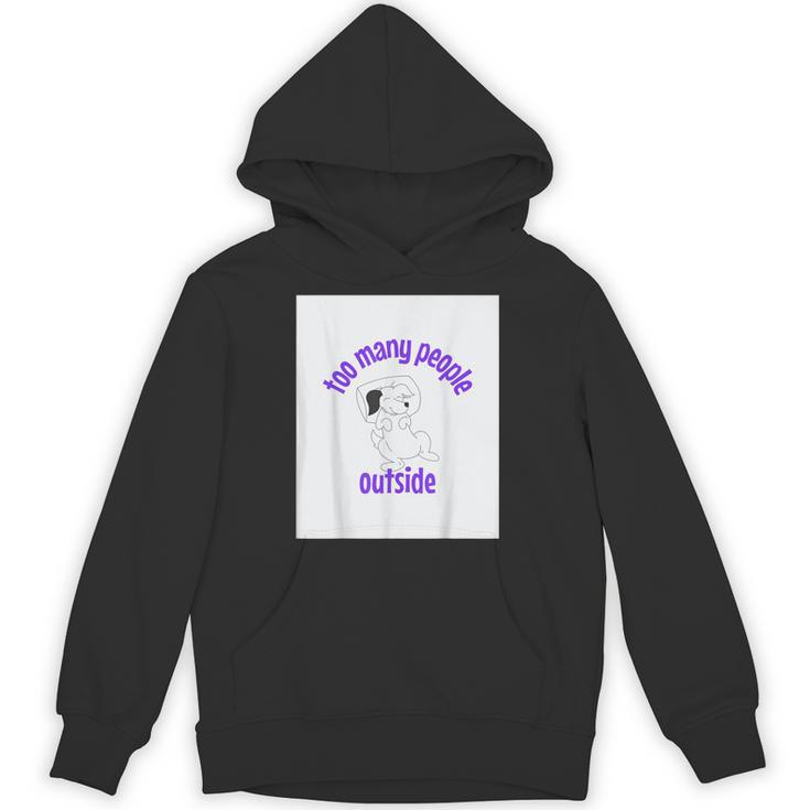 Cute Puppy With a Quote For Introverts Unisex Hoodie