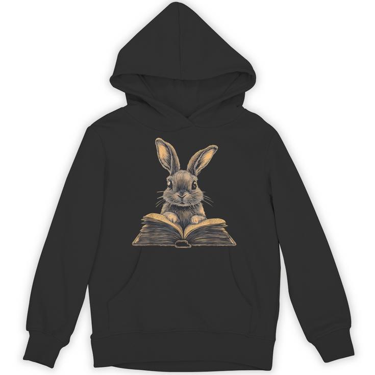 Cute Rabbit Bunny Book Lover Unisex Hoodie