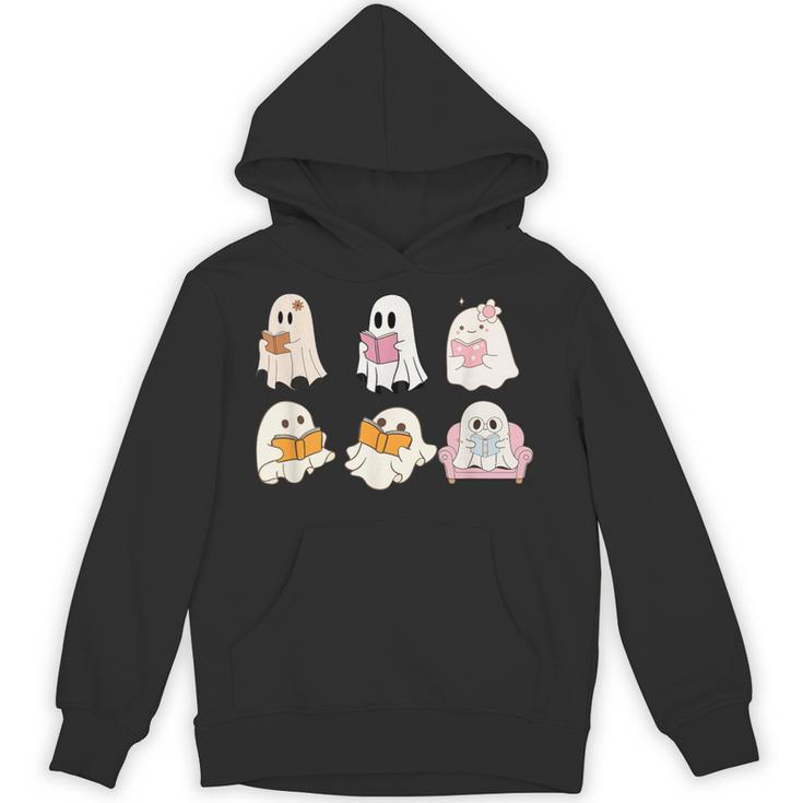 Cute Spooky Reading Book Halloween Fall Ghost Autumn Unisex Hoodie