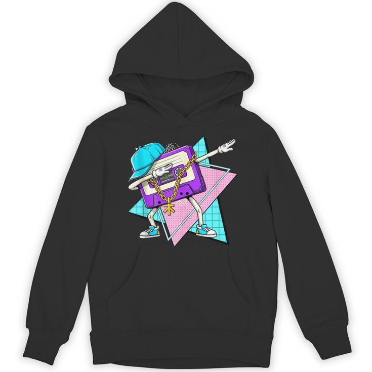 Dabbing Cassette Tape 70s 80s 80s Outfit Nostalgia Unisex Hoodie