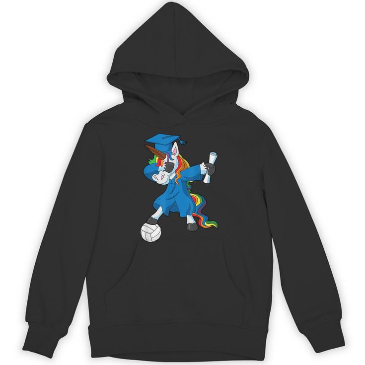 Dabbing Graduation Class 2023 Unicorn Volleyball Unisex Hoodie