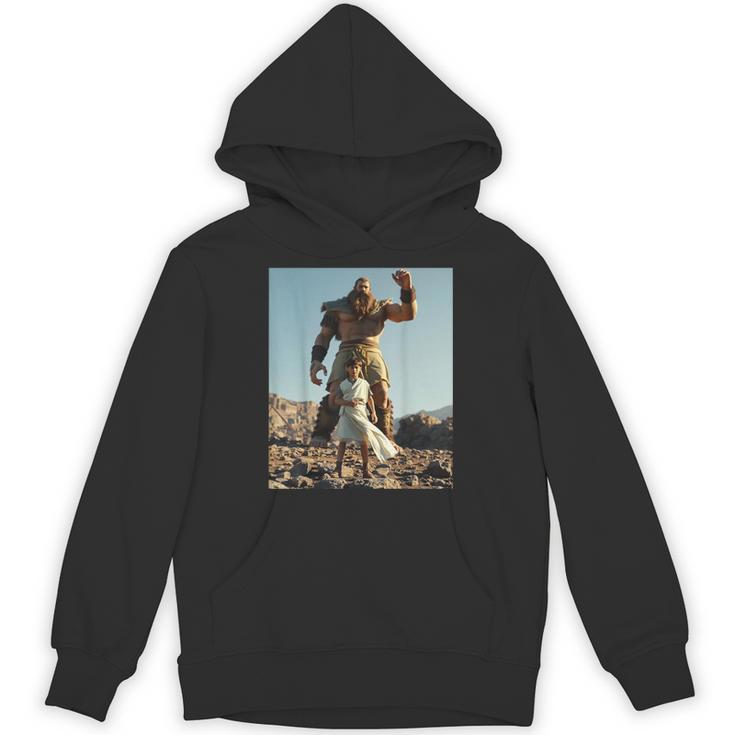 David And Goliath Bible Book Of Samuel King David Unisex Hoodie