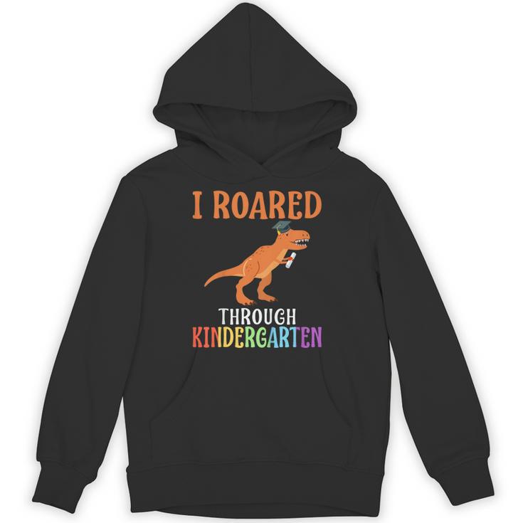 Dinosaur Graduation I Roared Through Kindergarten T-Shirt Unisex Hoodie