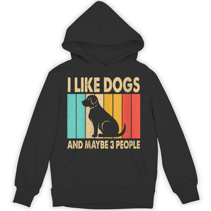 I Like Dogs And Maybe 3 People Introvert Unisex Hoodie