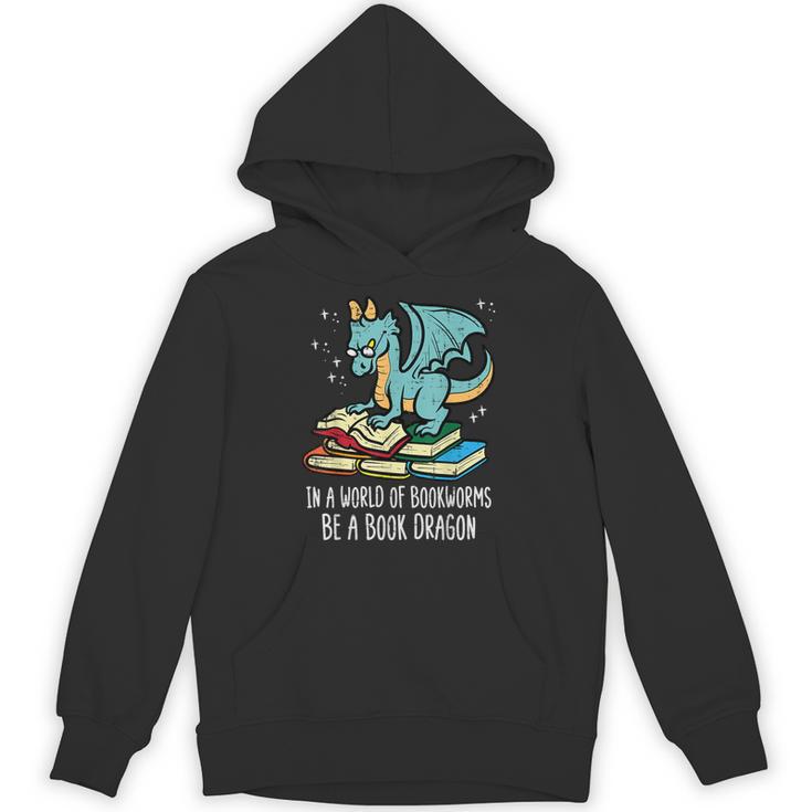 Be A Dragon Read Reading Book Librarian Men Women Kids Unisex Hoodie