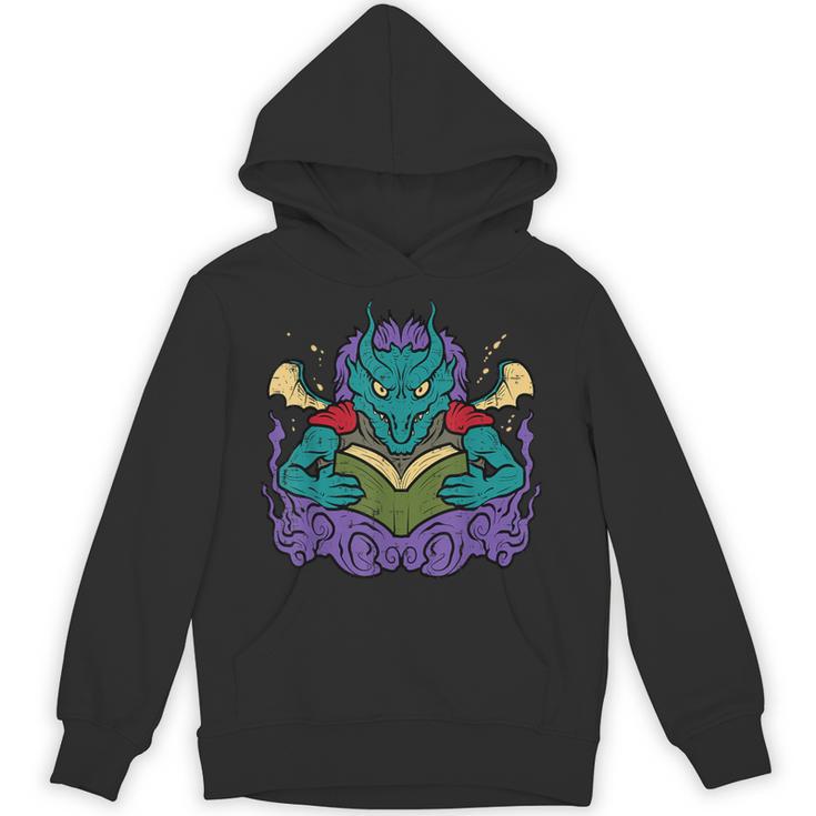 Dragon Read Reading Librarian Book Across America Kids Unisex Hoodie