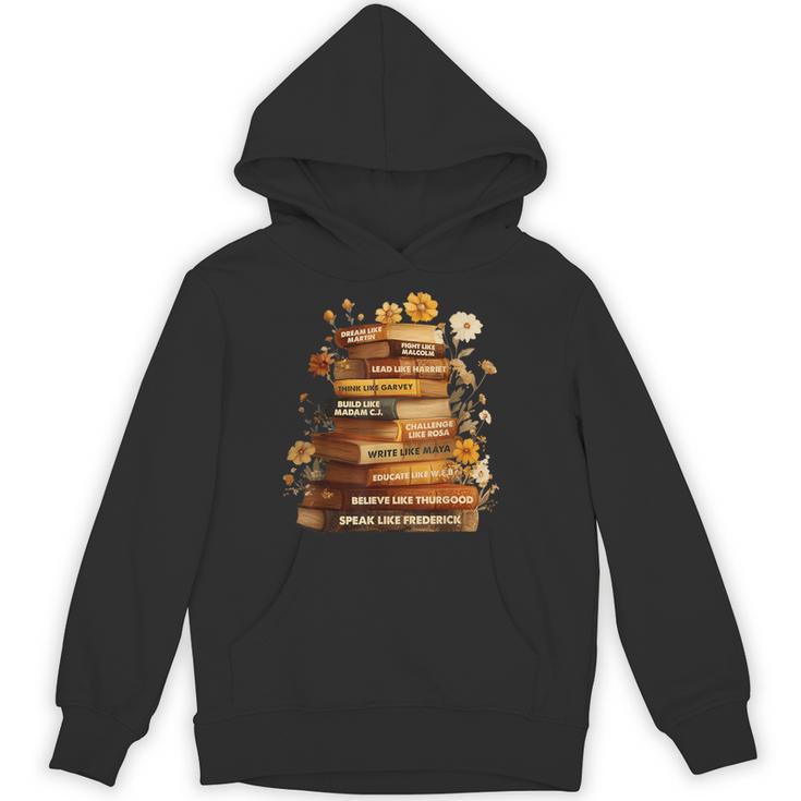 Dream Like Martin Floral Book History Month Women Men Unisex Hoodie