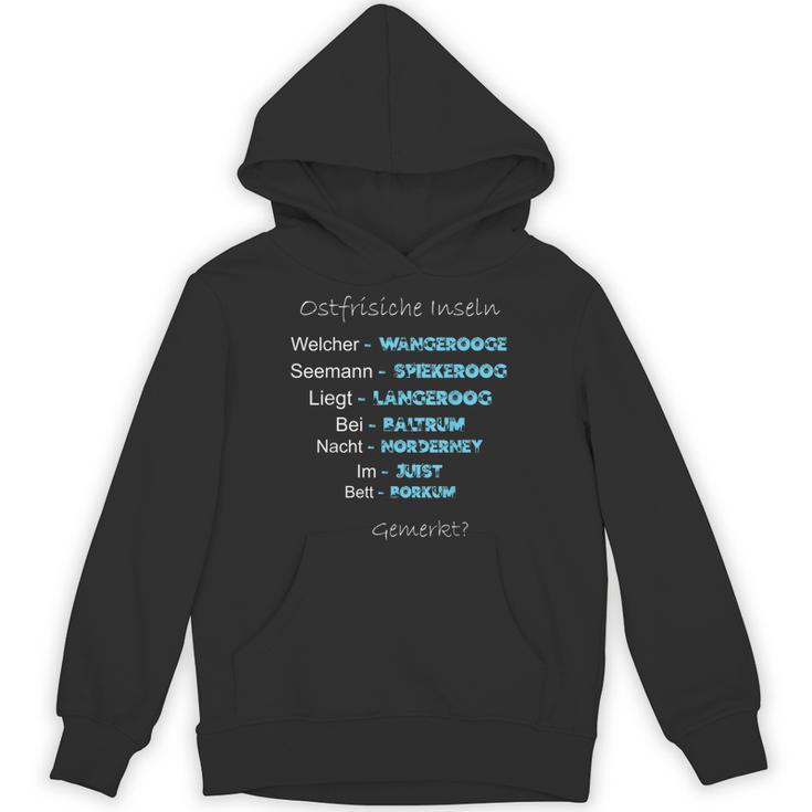 East Frisian Islands Memory Saying Shirt North Sea Unisex Hoodie