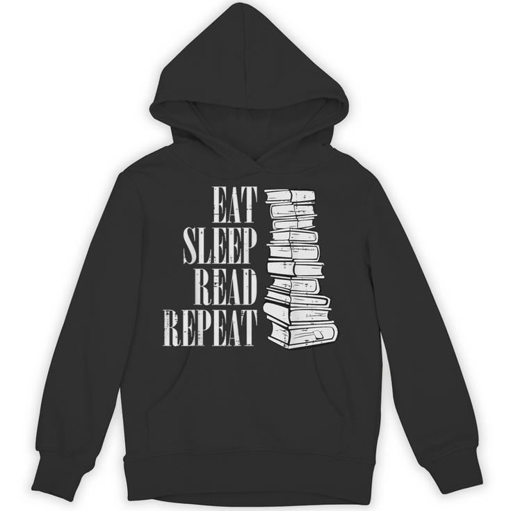 Eat Sleep Read Repeat Reading Book Librarian Men Women Kids Unisex Hoodie