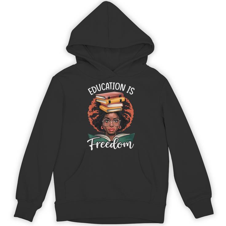 Education Is Freedom African Teacher Books Lovers Unisex Hoodie
