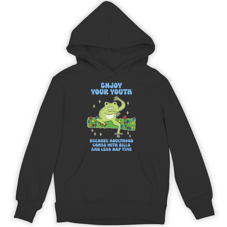 Enjoy Adulthood Comes With Bills Nostalgia Regret Unisex Hoodie
