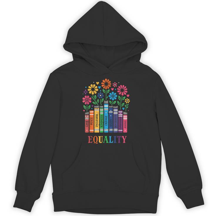 Equality Love Peace Compassion Books Protest Women Girls Kid Unisex Hoodie