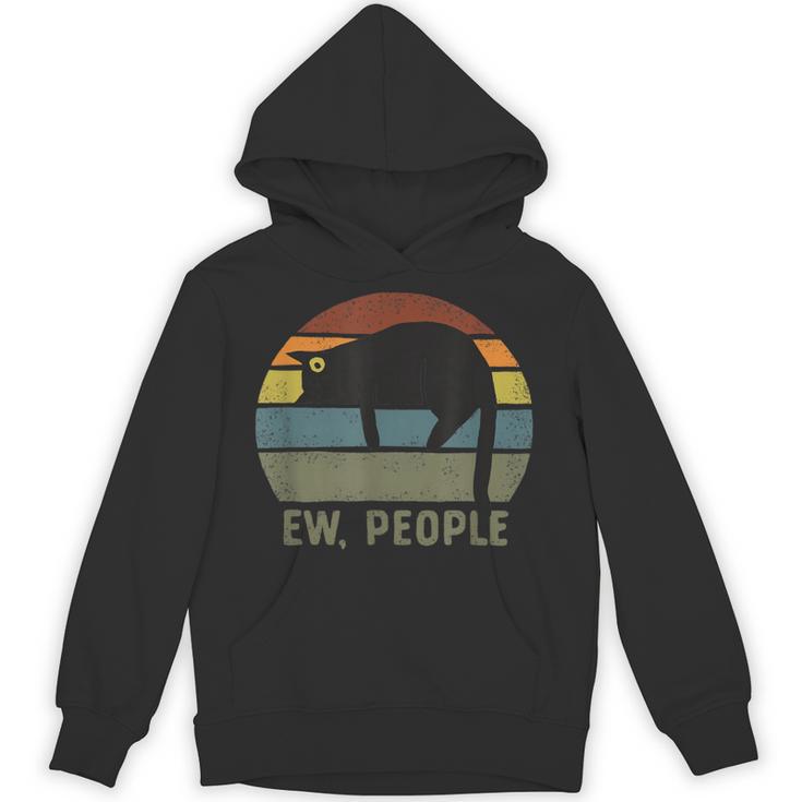 Ew People Cat Lazy Introvert Anti Social Unisex Hoodie