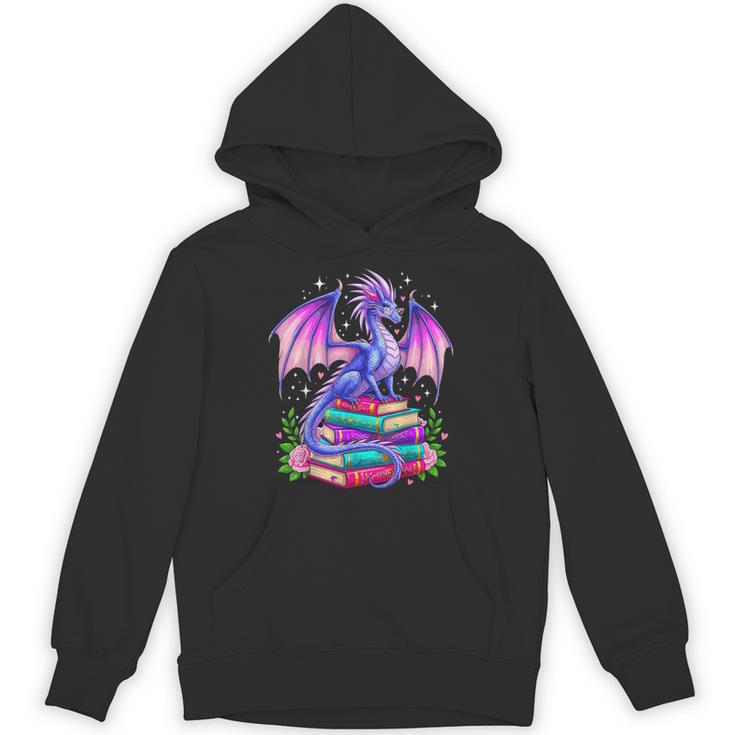 Fantasy Dragon Reading Books Bookworm Unisex Hoodie