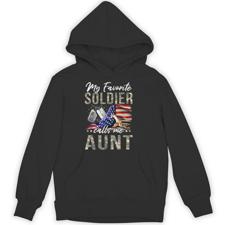 My Favorite Soldier Calls Me Aunt US Army Graduation Aunt Unisex Hoodie