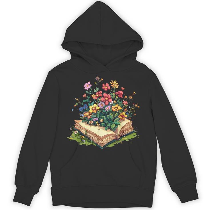 Floral Book Bloom Wildflowers Literature Nature Fantasy Unisex Hoodie