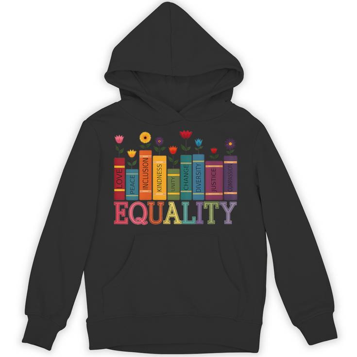 Floral Flower Book Equality Human Rights Women's Rights Unisex Hoodie