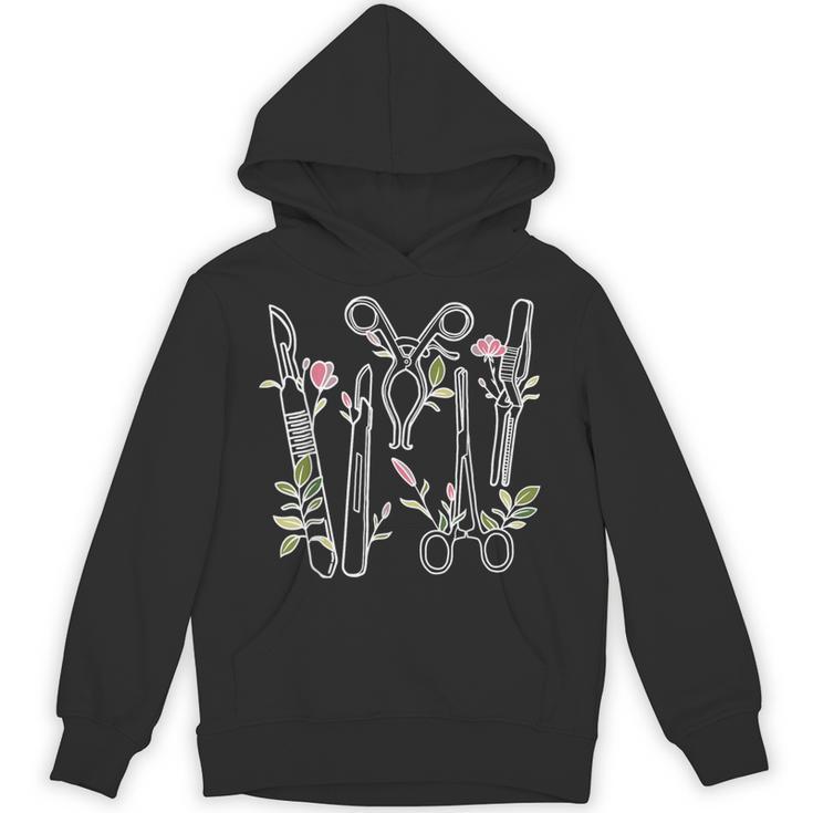 Floral Surgical Tech Surgery Medical Med School Graduation Unisex Hoodie