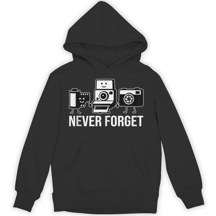 Never Forget Retro Camera Photography Nostalgia Unisex Hoodie