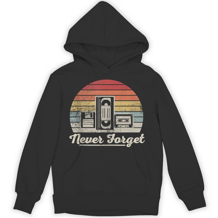 Never Forget Retro Nostalgia Vintage Cassette Unisex Hoodie