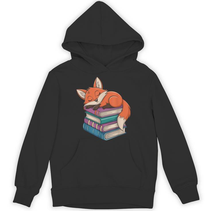 Fox Reading Book Pajama Sleep Unisex Hoodie