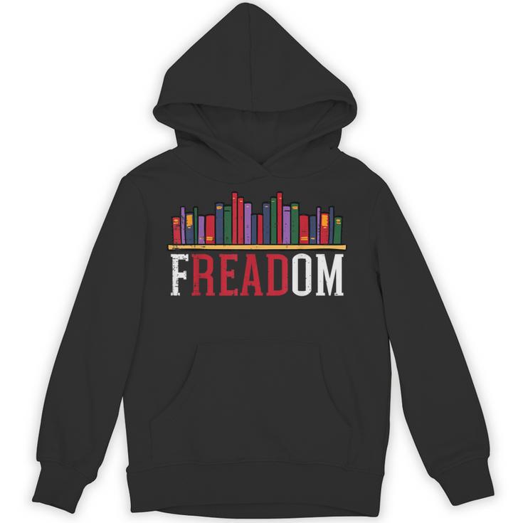 Freadom Shelf Read Reading Book Librarian Men Women Kids Unisex Hoodie