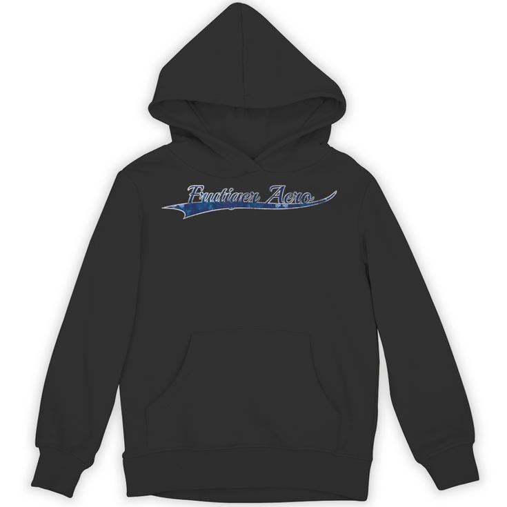 Frutiger Aero Aesthetic Digital Art Vintage Varsity Unisex Hoodie