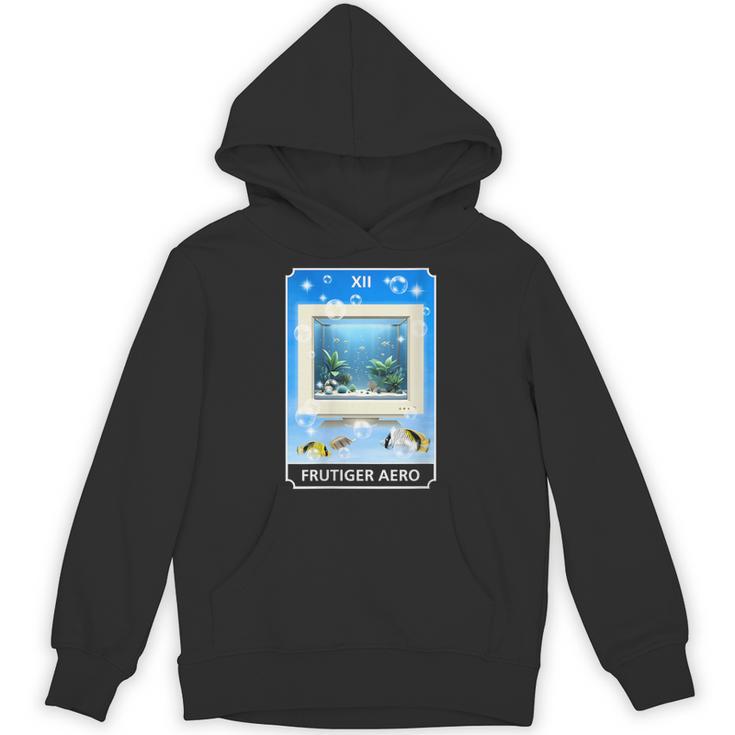 Frutiger Aero Aesthetic Tech Computer Aquarium Tarot Card Unisex Hoodie