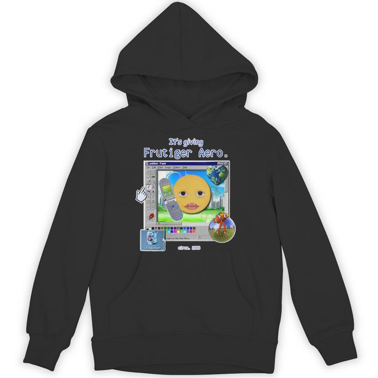 Frutiger Aero Y2K Meme Graphic 2000s Nostalgia Unisex Hoodie