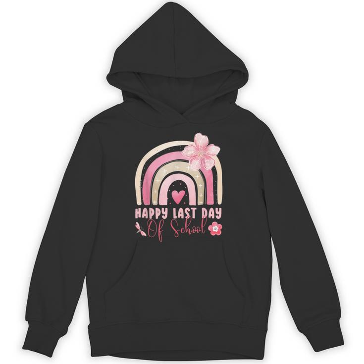 Fun Happy Last Day Of School Girl Student Graduation Rainbow Unisex Hoodie