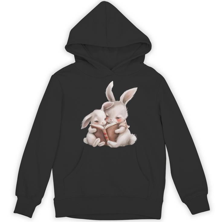 Funny Book Reading Quote For Women And Girls Rabbits Unisex Hoodie