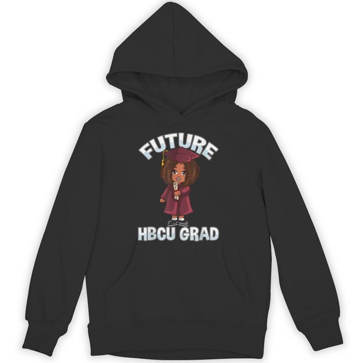 Future HBCU Grad Girl Wearing Graduation Gown Unisex Hoodie