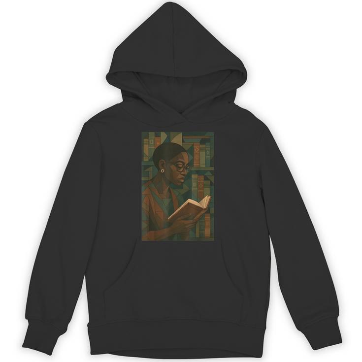 Geometric History Educated Women Teacher Book Melanin Unisex Hoodie