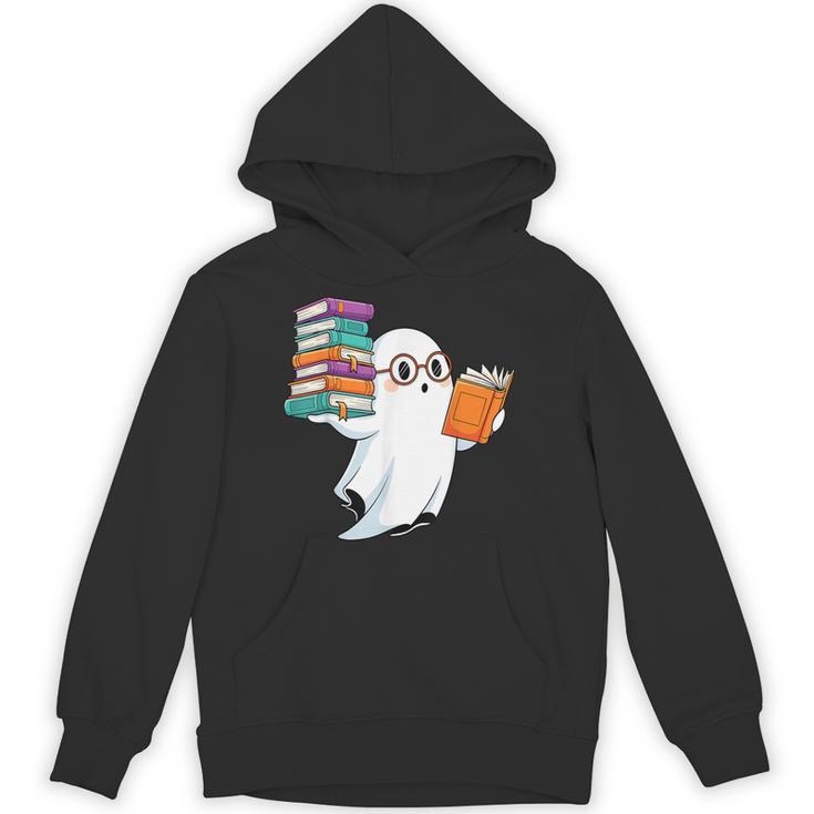 Ghost Reading Books Halloween Library Unisex Hoodie