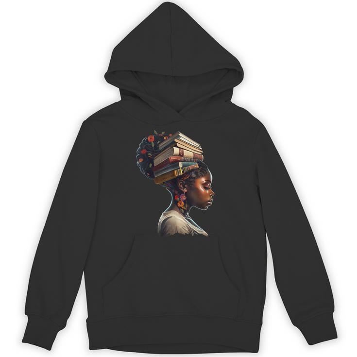 Girl Crown Of Books African Teacher Black History BHM Unisex Hoodie