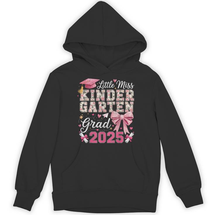 Girls Little Miss Kindergarten Grad 2025 Coquette Graduation Unisex Hoodie