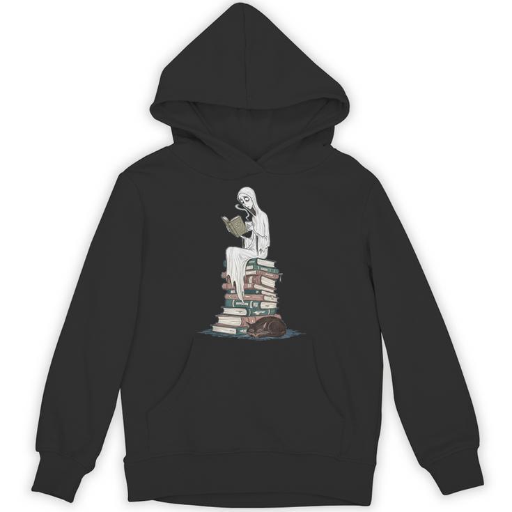 Gothic Librarian Halloween Books Tee For Teachers Unisex Hoodie