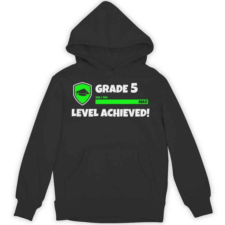 Grade 5 Level Achieved Video Gamer 5th Grade Graduation Unisex Hoodie
