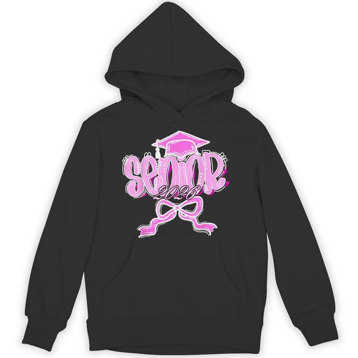 Graduation 2026 Senior 2026 Class Of 2026 Coquette Pink Girl Unisex Hoodie