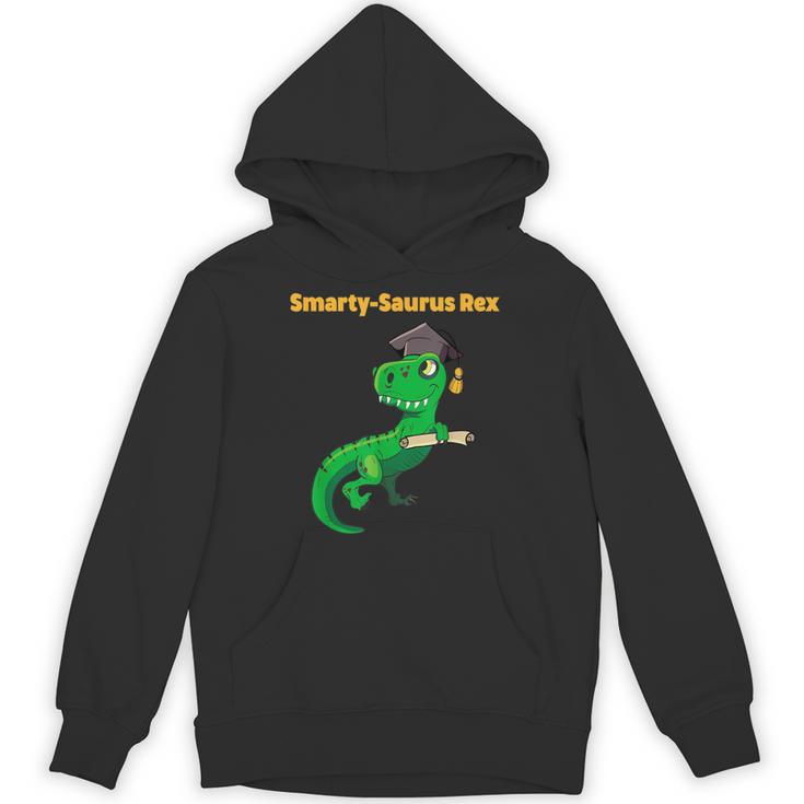 Graduation Dinosaur Smarty Saurus Rex Diploma Dinosaur Unisex Hoodie