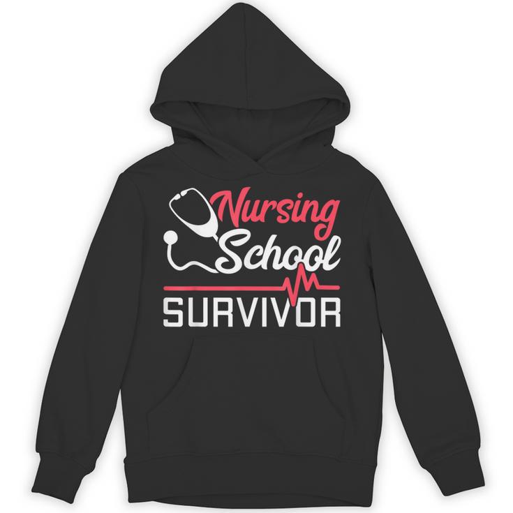 Graduation Shirt For Nurses Nursing School Survivor Tee Unisex Hoodie